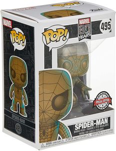 Funko Pop 80 aniversario Marvel spiderman con patina