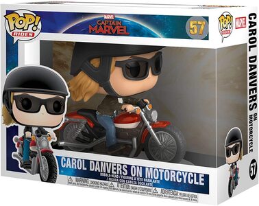 Funko Pop Carol Danvers en moto