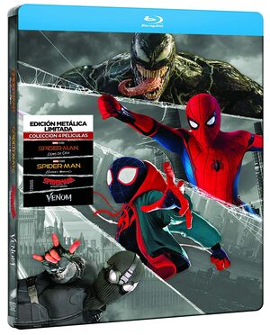 Pack Spider-Man, Miles Morales y Venom. 4 peliculas