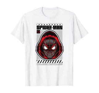 Camiseta Spider-Man Miles Morales rostro encapuchado