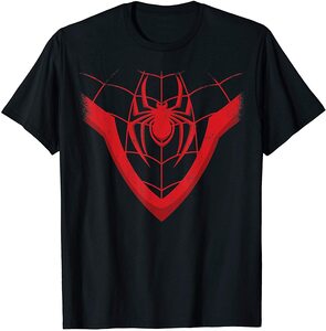 Camiseta Spider-Man Miles Morales símbolo telaraña
