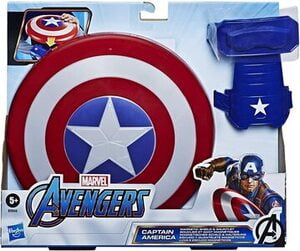 Escudo y Guantelete magnético de Capitán América Caja