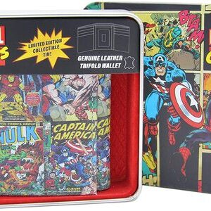 Cartera Marvel Comics Ed. Limitada Caja Metalica Los Vengadores Portadas