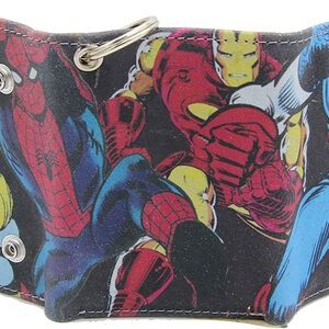 Cartera Marvel Comics Ed. Limitada Caja Metalica Los Vengadores con cadena