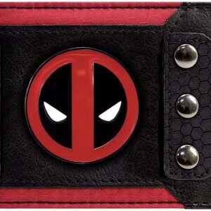 Cartera Marvel Deadpool Logo y Letras Triple Boton