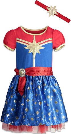 Disfraz de niña pequeña de Capitana Marvel