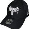 Gorra New Era 39THIRTY Venom Logo blanco y negro