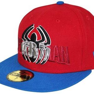 Gorra New Era 59FIFTY Spider-Man roja y azul ok