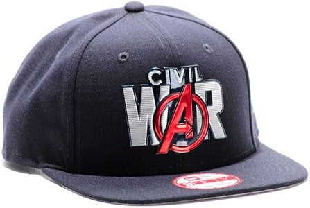 Gorra New Era 9FIFTY Snapback Avengers Civil War Liquid Chrome