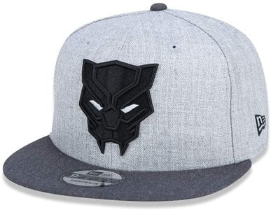 Gorra New Era 9FIFTY Snapback Black Panther Logo Grafito