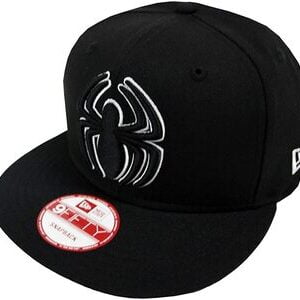 Gorra New Era 9FIFTY Spider-Man Logo blanco y negro