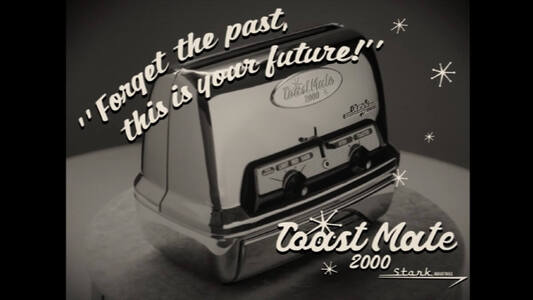 Wandavison Capitulo 1 y 4 anuncio Stark Toast 2000