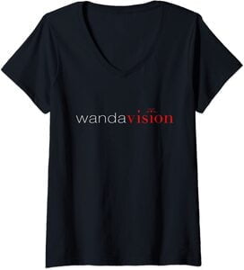 Camiseta Cuello V Marvel Wandavision TV Logo Wandavision