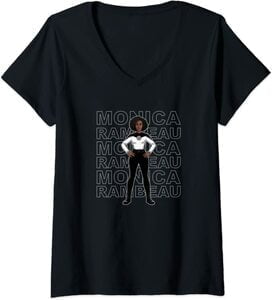 Camiseta Cuello V Marvel Wandavision TV Monica Rambeau Cuerpo
