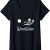 Camiseta Cuello V Marvel Wandavision TV Portada 60s Luz de luna