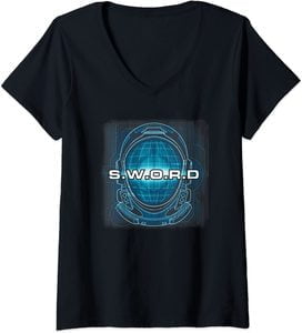 Camiseta Cuello V Marvel Wandavision TV SWORD Casco