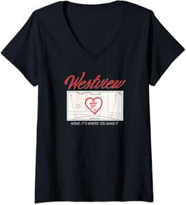 Camiseta Cuello V Marvel Wandavision TV Westview Home its Where You Make It