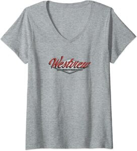Camiseta Cuello V Marvel Wandavision TV Westview Logo