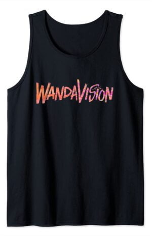 Camiseta sin Mangas Marvel Wandavision TV Logo Wandavision 90s