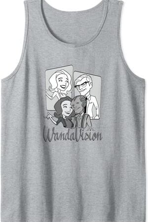 Camiseta sin Mangas Marvel Wandavision TV Wanda y Vision Ocultos