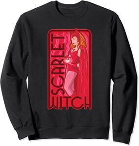 Sudadera Marvel Wandavision TV Scarlet Witch Bruja Escarlata