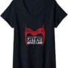 Camiseta Cuello V Marvel Wandavision Bruja Escarlata Frase