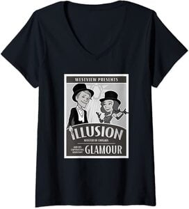 Camiseta Cuello de pico Marvel Wandavision TV Ilusion y Glamour Retro Poster