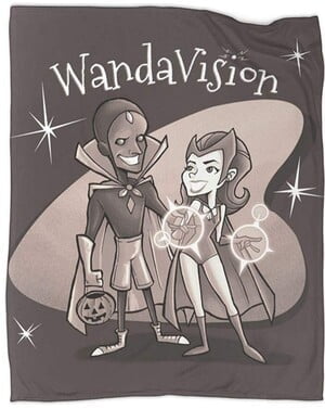 Manta para el sofa de Wandavision Vision y Wanda Halloween