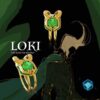 La Gran Tienda de Loki La Serie Bisutería Anillo con la imagen del casco de Loki