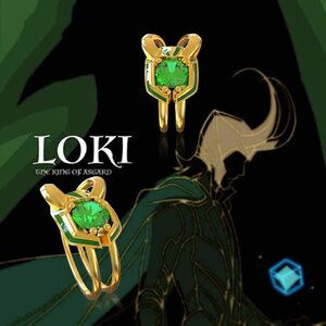 La Gran Tienda de Loki La Serie BisuterÃ­a Anillo con la imagen del casco de Loki