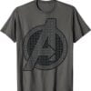 Camiseta Avengers Vengadores Endgame Logo con Iconos Heroes