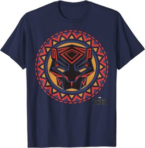 Camiseta Black Panther Mascara Geometrica