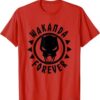 Camiseta Black Panther Wakanda Forever Icono Circular