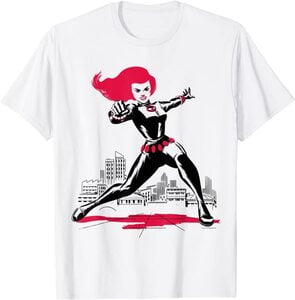 Camiseta Black Widow Comic Retro Arte