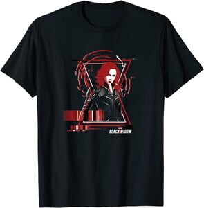 Camiseta Black Widow Logotipo Foto Viuda Negra