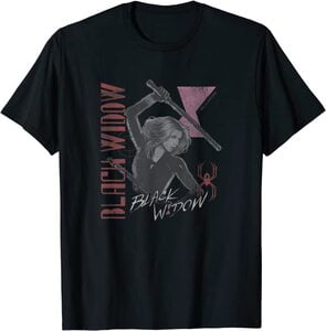 Camiseta Black Widow Retro