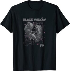 Camiseta Black Widow Viuda Negra Vs Taskmaster Efecto Humo