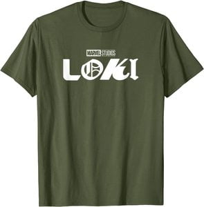 Camiseta Manga corta Marvel Loki Logo oficial de la Serie Loki Blanco