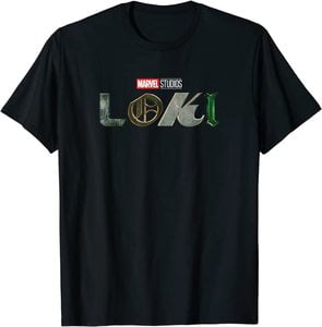 Camiseta Manga corta Marvel Loki Logo oficial de la Serie Loki Colores