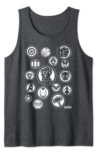 Camiseta sin mangas Avengers Vengadores Infinity War Iconos Heroes