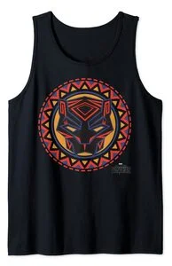 Camiseta sin mangas Black Panther Mascara Geometrica