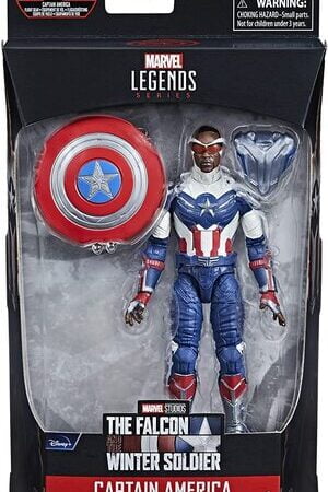 Figura Marvel Legends Falcon y El Soldado de Invierno Sam Wilson Capitan America