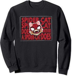 Sudadera Spider-Man Miles Morales Spider-Cat Heroe Felino