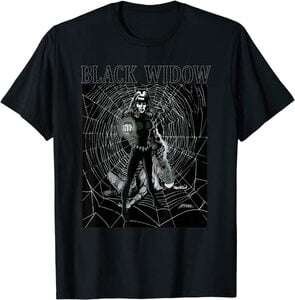 Camiseta Black Widow Comic Retro Portada