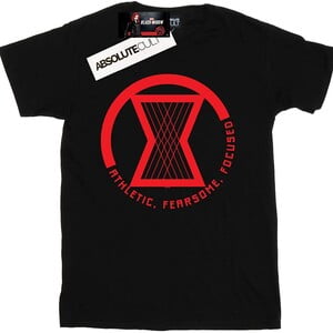 Camiseta Black Widow Viuda Logotipo Athletic