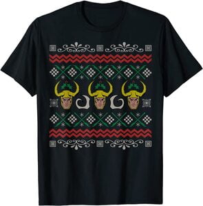 Camiseta Loki Comic Navidad