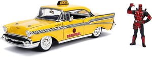Coche Deadpool y Chevrolet Bel Air 1957 Taxi Marvel Jada