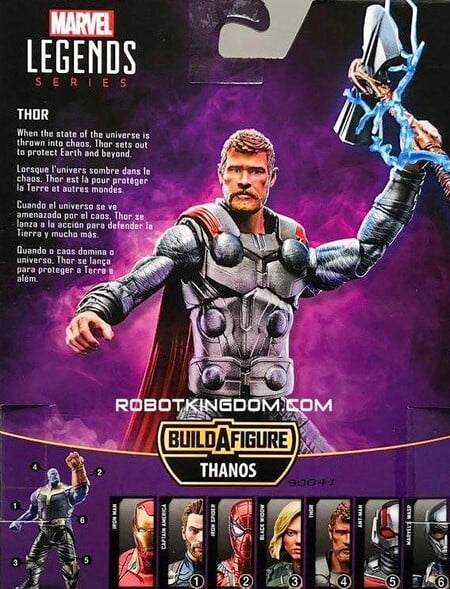 Extra de las figuras Marvel Legends Infinity War Thanos