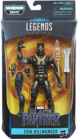 Figura Marvel Legends Black Panther Erik Killmonger Okoye