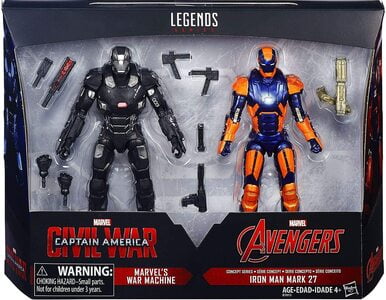 Figura Marvel Legends Civil War War Machine y Ironman Mark 27